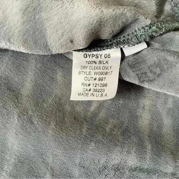 Gypsy 05 Ombre Straight Knee Length Silk Dress Size S - Picture 6 of 8